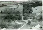 Flygfoto över Ellholmens herrgård, Arboga.