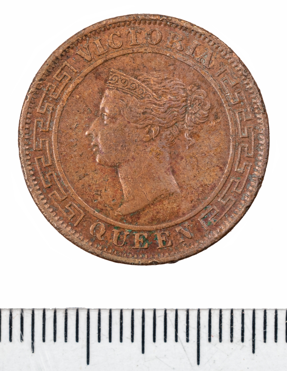 Mynt, Ceylon, 1870, 1 Cent.