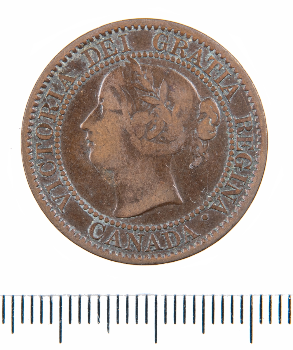 Mynt, Canada, 1859, 1 Cent.