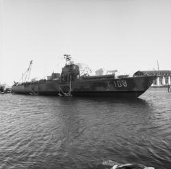 T 108 upphalningsprov på slipen