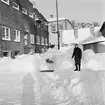 Snöstorm på varvet