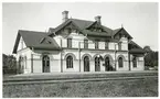 Svedvi sn, Hallstahammars kn, Hallstahammar.
Järnvägsstationen, 1937.