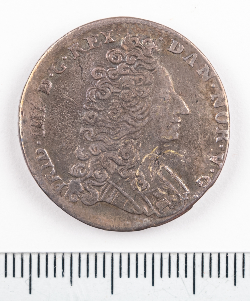 Mynt, Danmark, 1714, 16 Skilling.