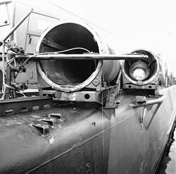 Torpedskott T102 arangemang på torpedtub.