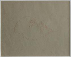 Gustaf Frödings dödsmask [Teckning]