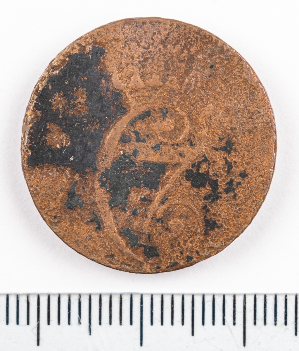 Mynt, Danmark, 1771, ½ Skilling.
