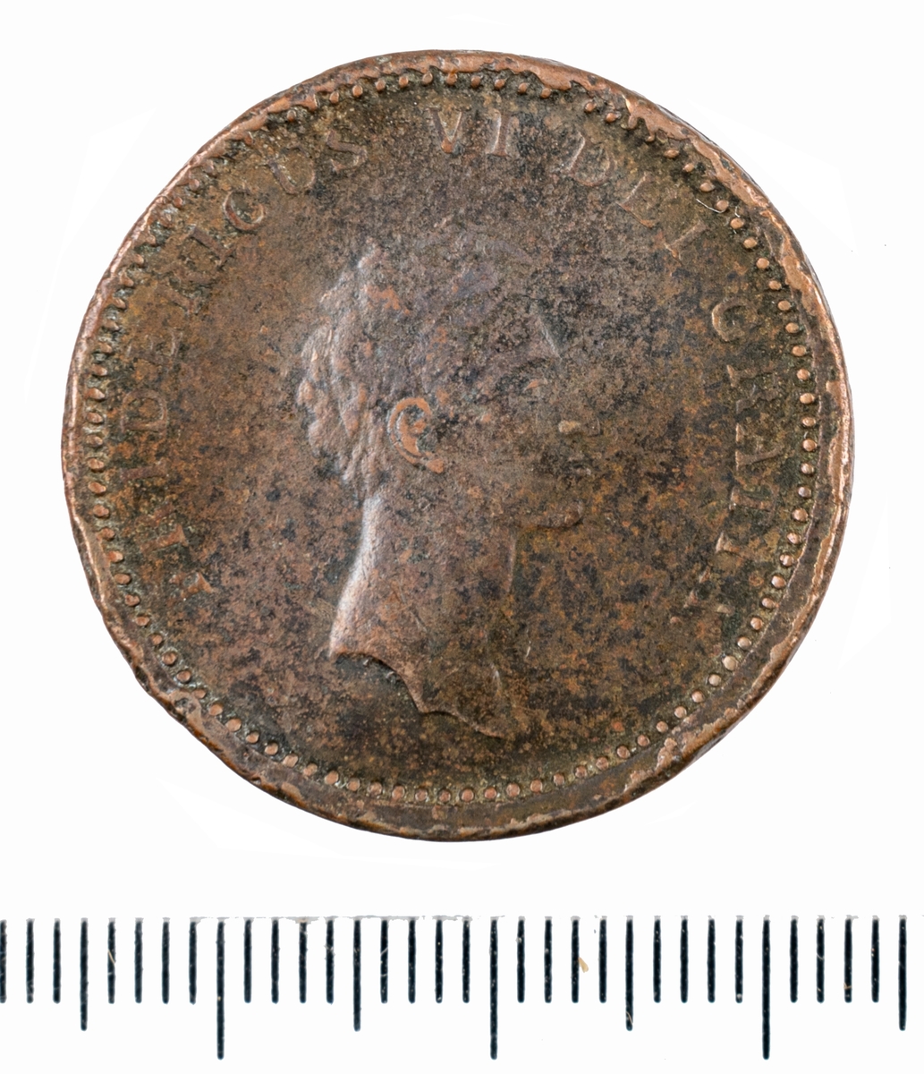 Mynt, Danmark, 1812, 12 Skilling.