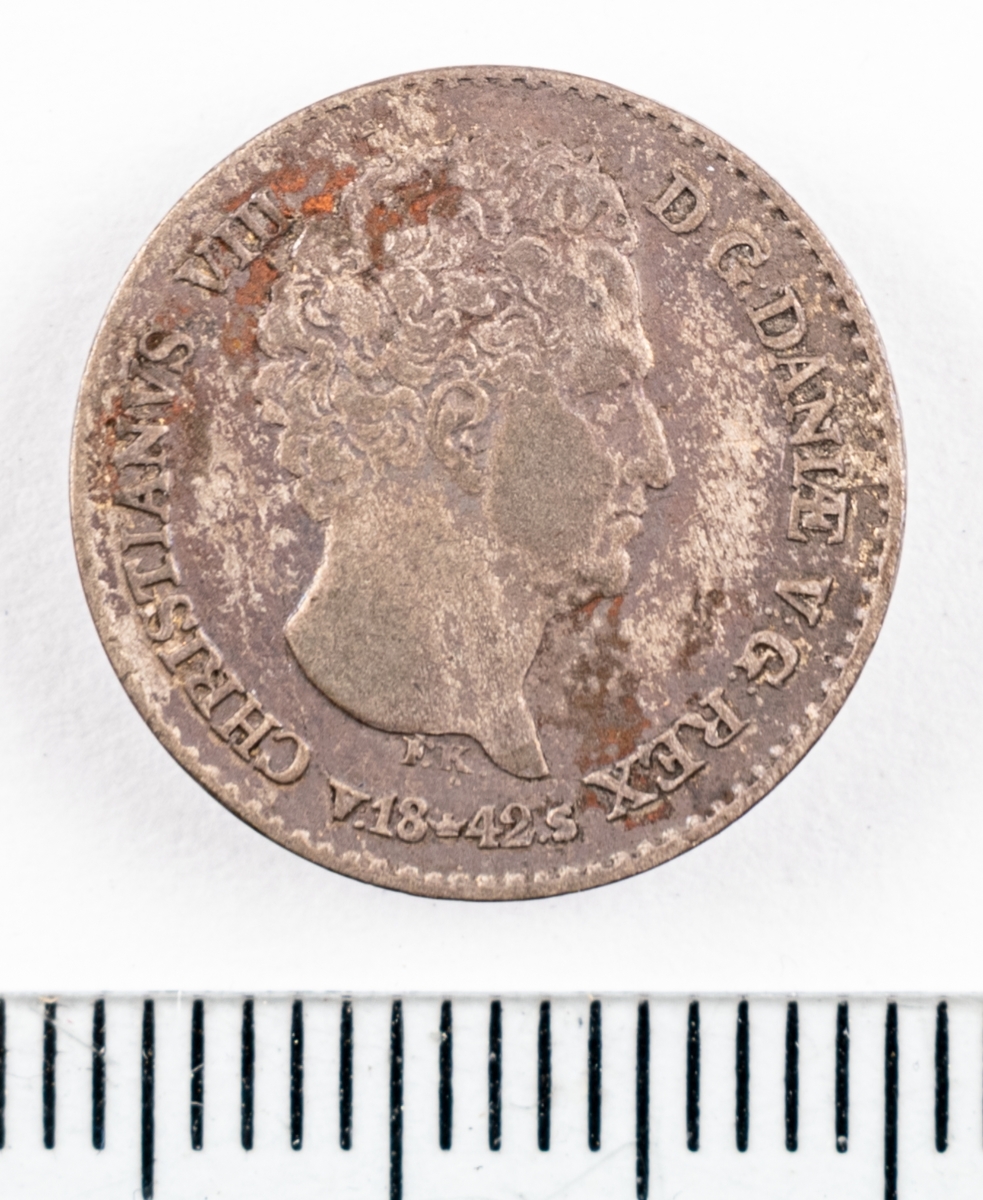 Mynt, Danmark, 1842, 4 RB.Sk.