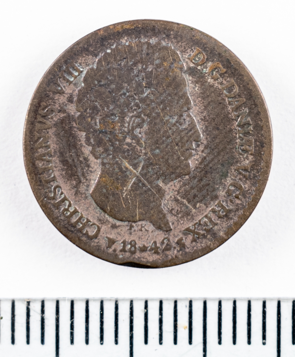 Mynt, Danmark, 1842, 4 RB.Sk.