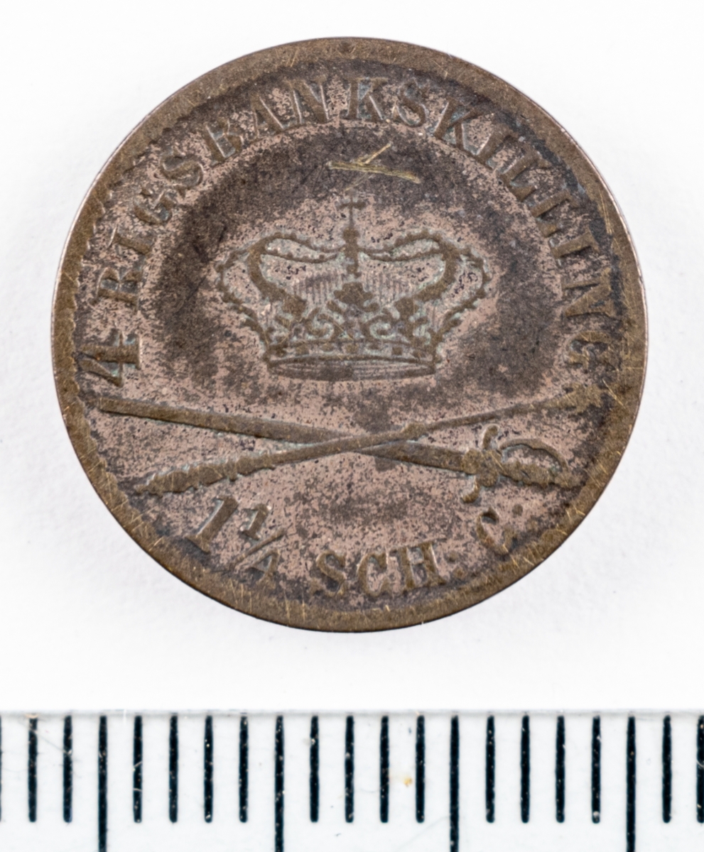 Mynt, Danmark, 1842, 4 RB.Sk.
