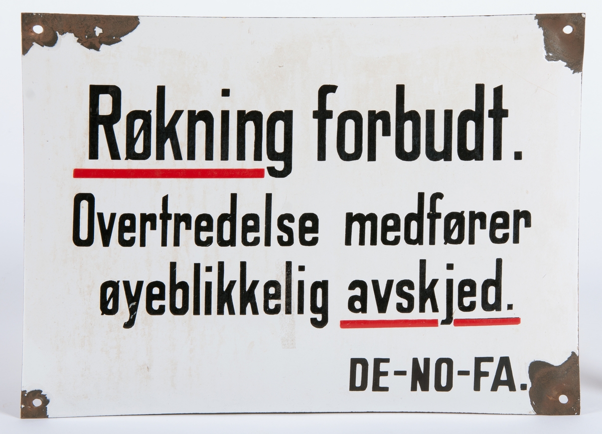 Røkning forbudt (Denofa)