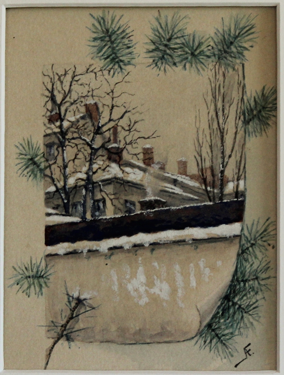 Vintermotiv [Målning]