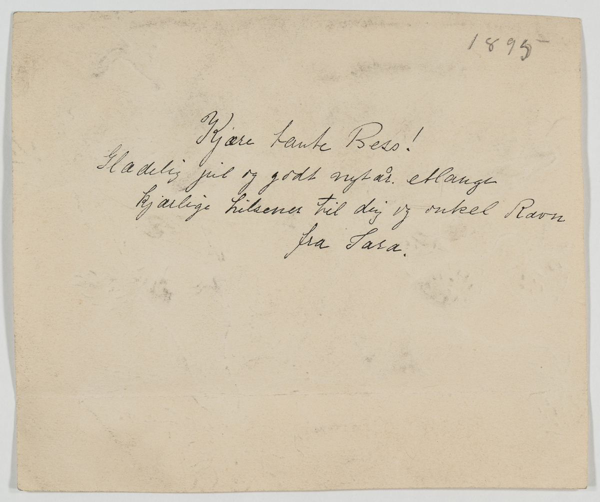 Blyanttegning av jordbærplante med rot, og noe annen vegetasjon i bakgrunnen. 