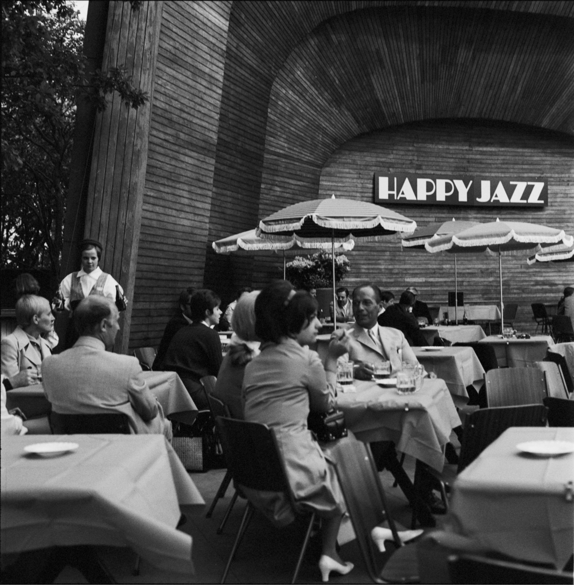 Evenemanget "Happy Jazz" på Sollidenscenen, Skansen. 