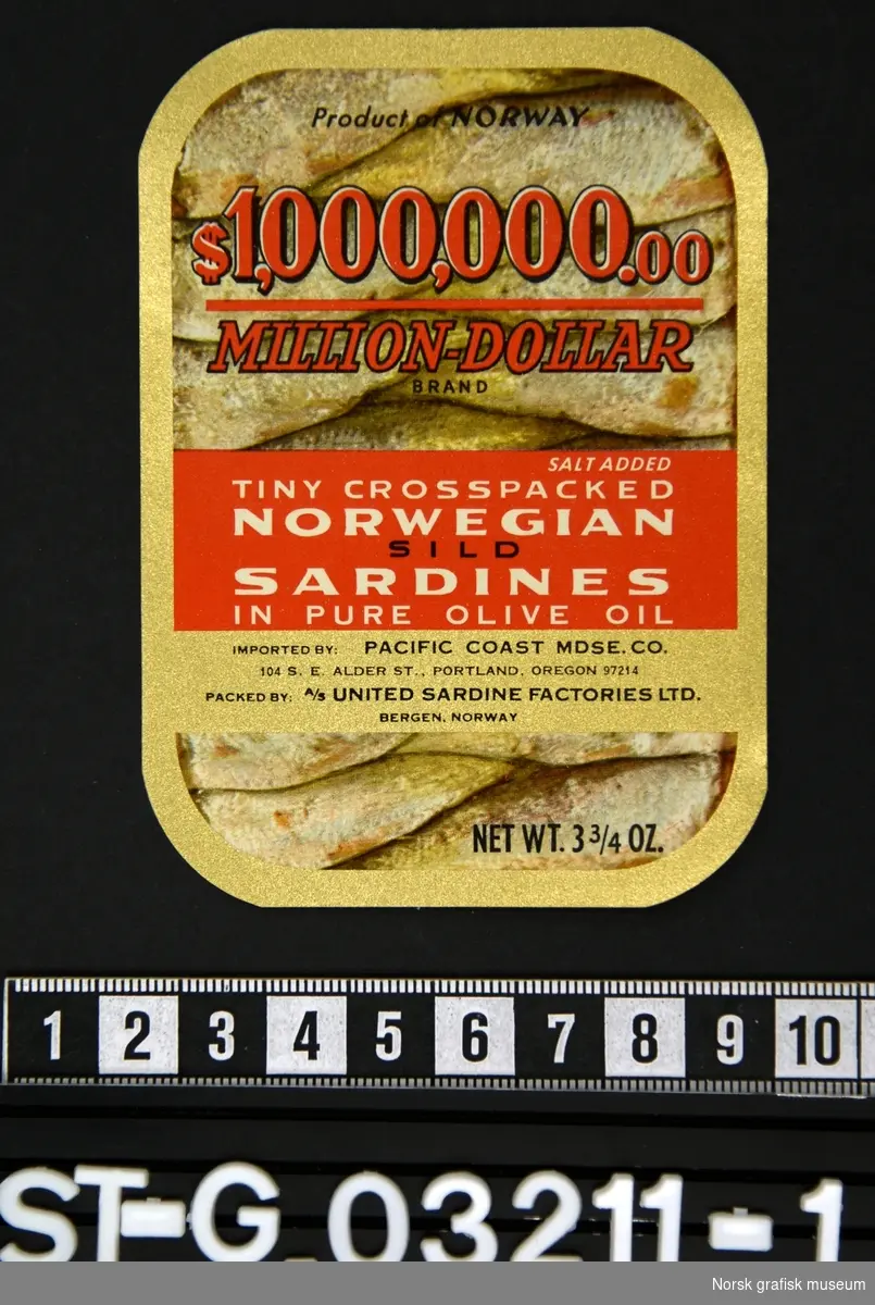 Tiny crosspacked Norwegian sild sardines in pure olive oil