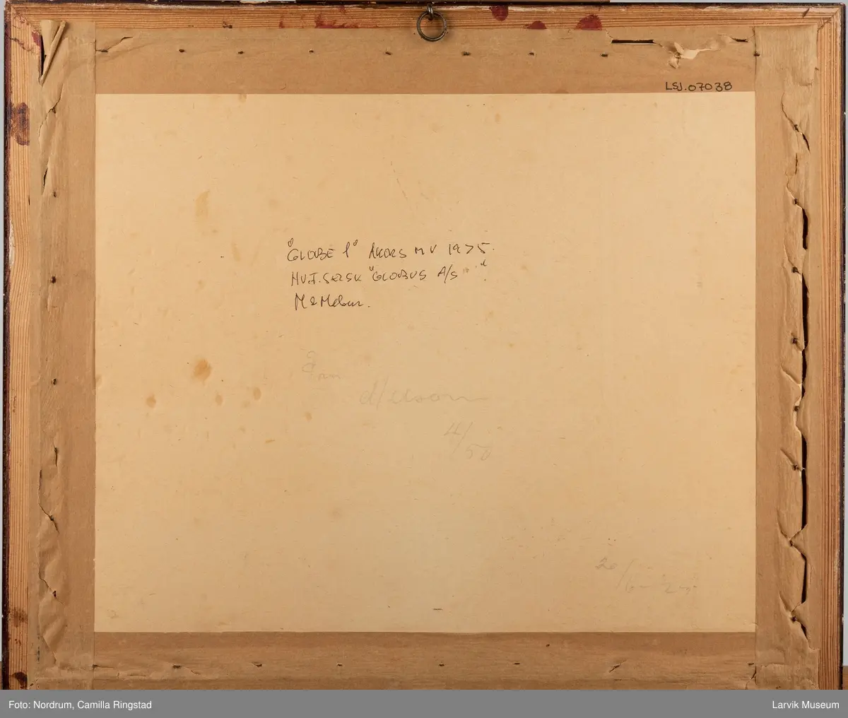 GLOBE 1 1925 tilhørende hvalfangsselskapet Globus A/S
Melsom&Melsom-flagget i masten. Jomfrueturen 1925.