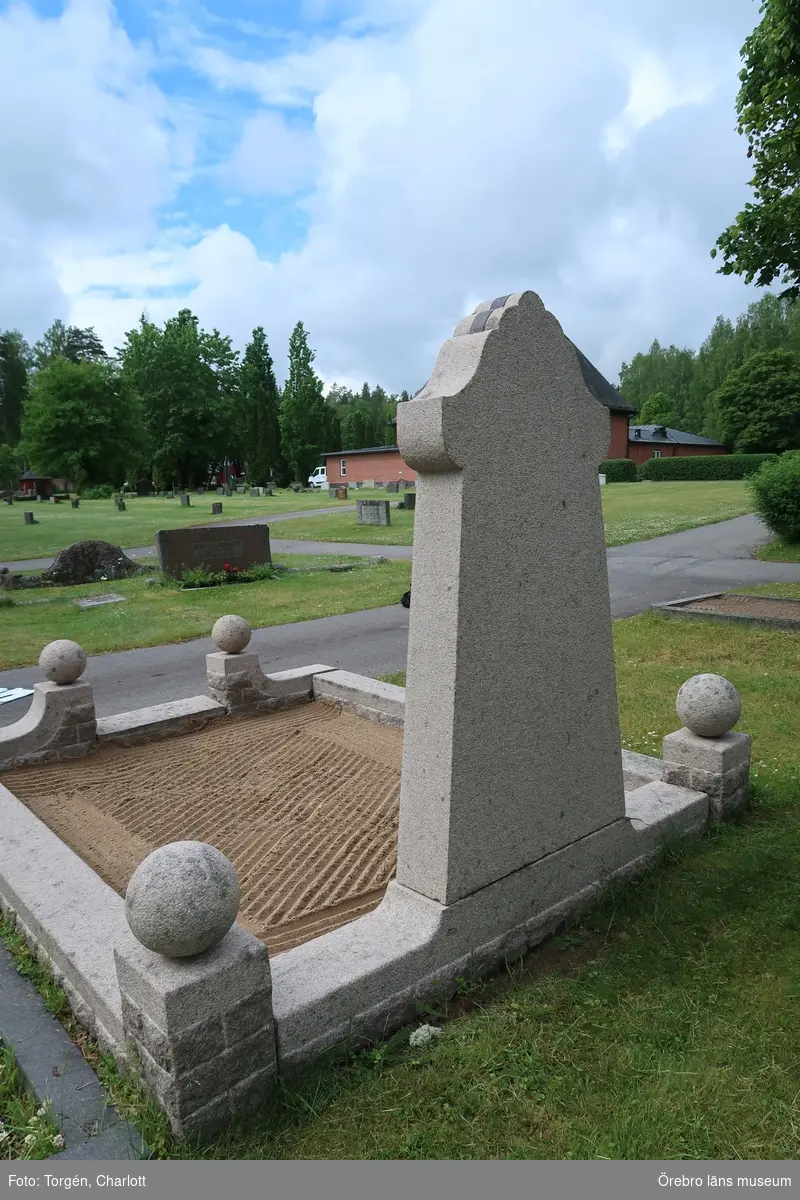 Inventering av kulturhistoriskt värdefulla gravvårdar i samband med upprättade av vård- och underhållsplan för Lindesbergs södra kyrkogård, avseende kulturhistoriska värden.