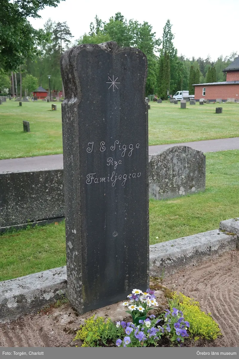 Inventering av kulturhistoriskt värdefulla gravvårdar i samband med upprättade av vård- och underhållsplan för Lindesbergs södra kyrkogård, avseende kulturhistoriska värden.