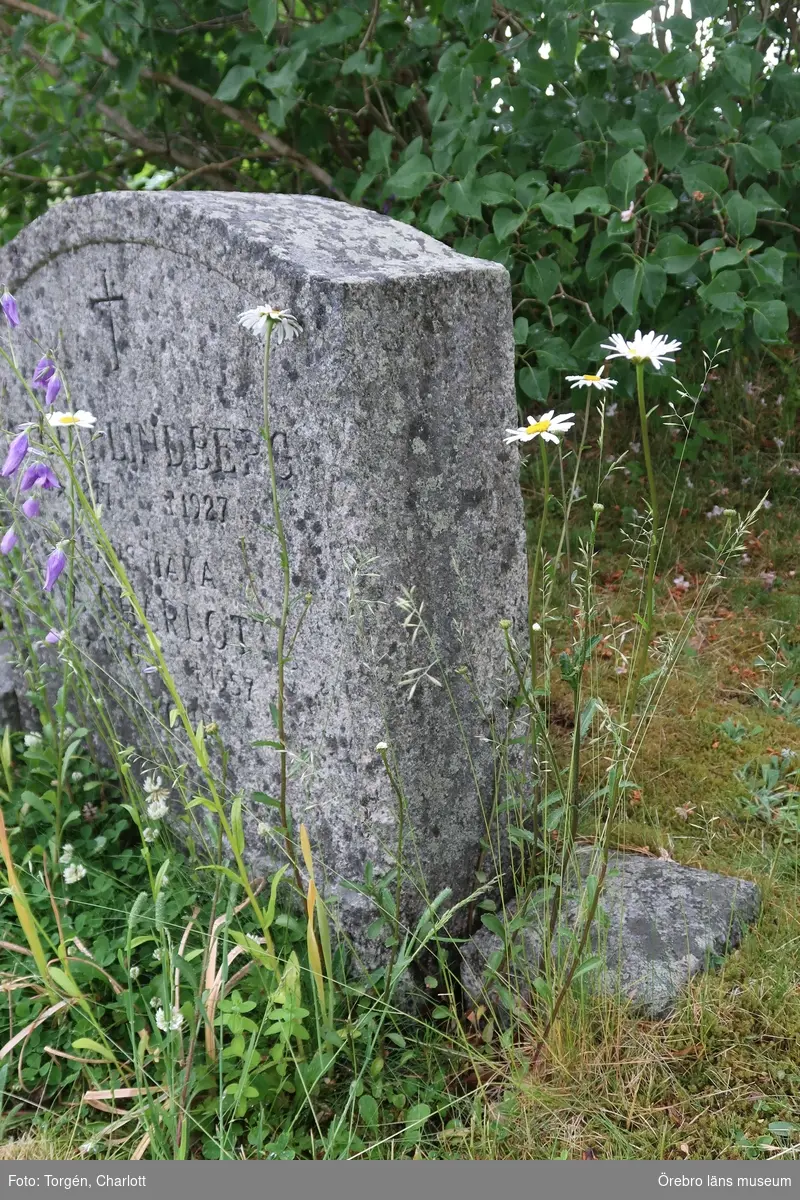Inventering av kulturhistoriskt värdefulla gravvårdar i samband med upprättade av vård- och underhållsplan för Lindesbergs södra kyrkogård, avseende kulturhistoriska värden.