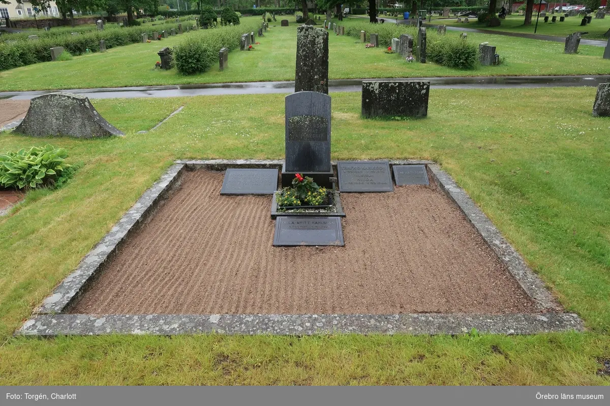 Inventering av kulturhistoriskt värdefulla gravvårdar i samband med upprättade av vård- och underhållsplan för Lindesbergs södra kyrkogård, avseende kulturhistoriska värden.