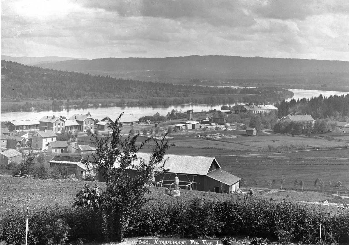 Prot: Kongsvinger Panorama af Byen fra Vest II