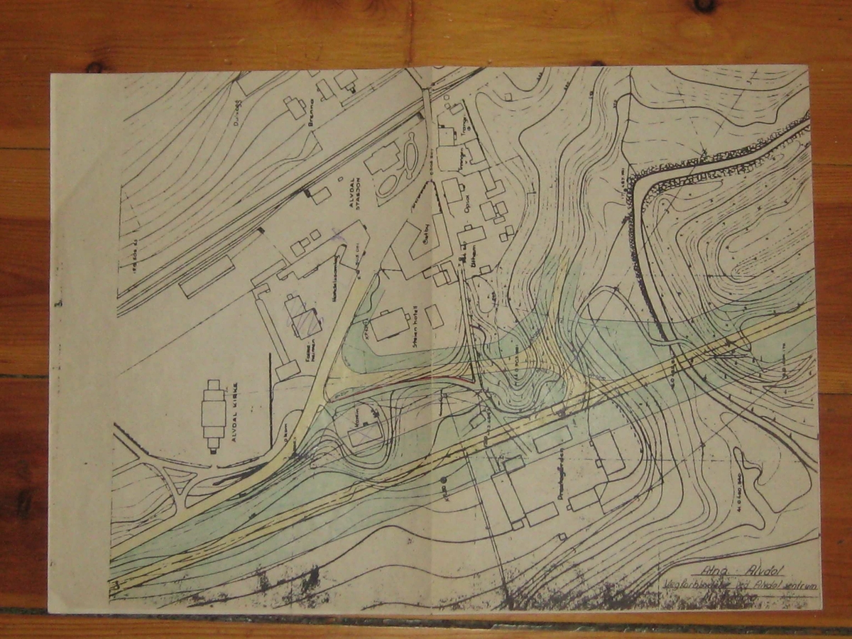 Regionplan Alvdal sentrum. Sverrre Pedersen, planer, se notat i emnearkivet