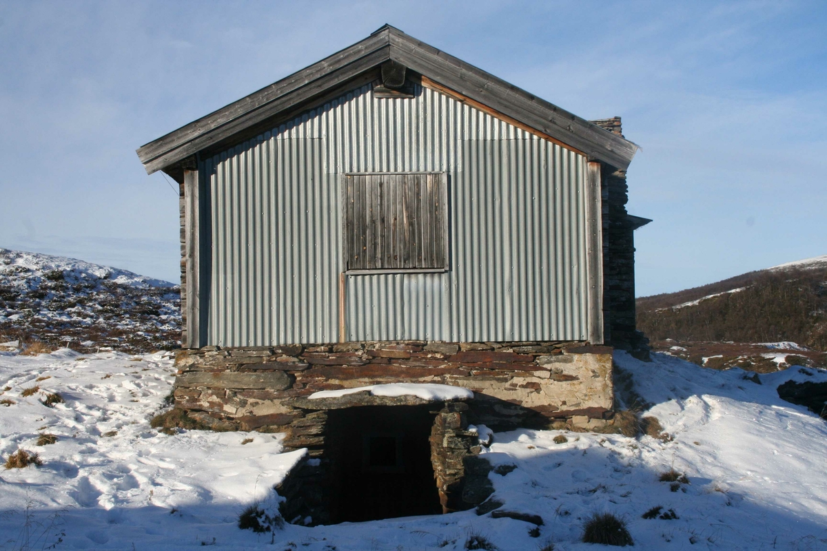 seterstue, kjellernedgang, kjeller, Blostrumosetra