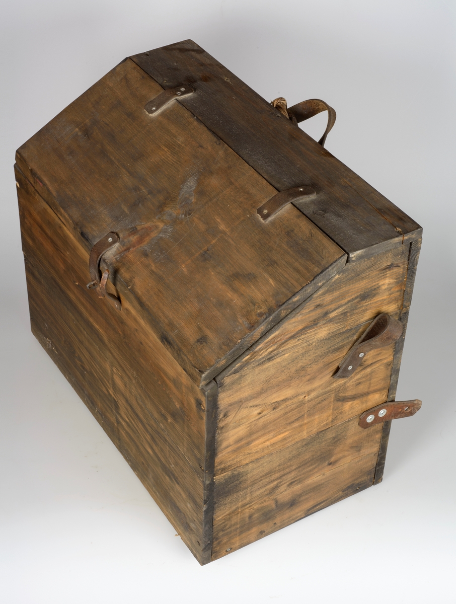 Kløvkasse til fisk - kasse m/skrått lokk