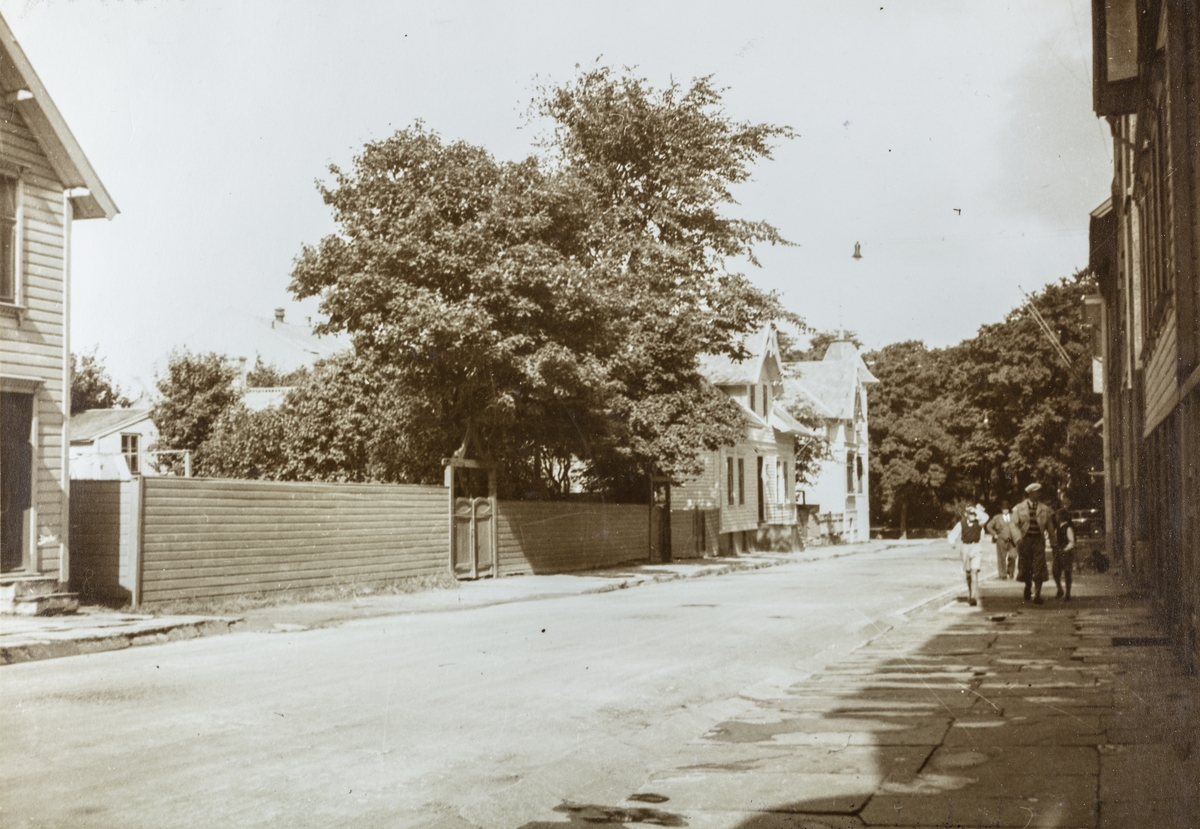 Sørhauggata sett mot nord, 1938.