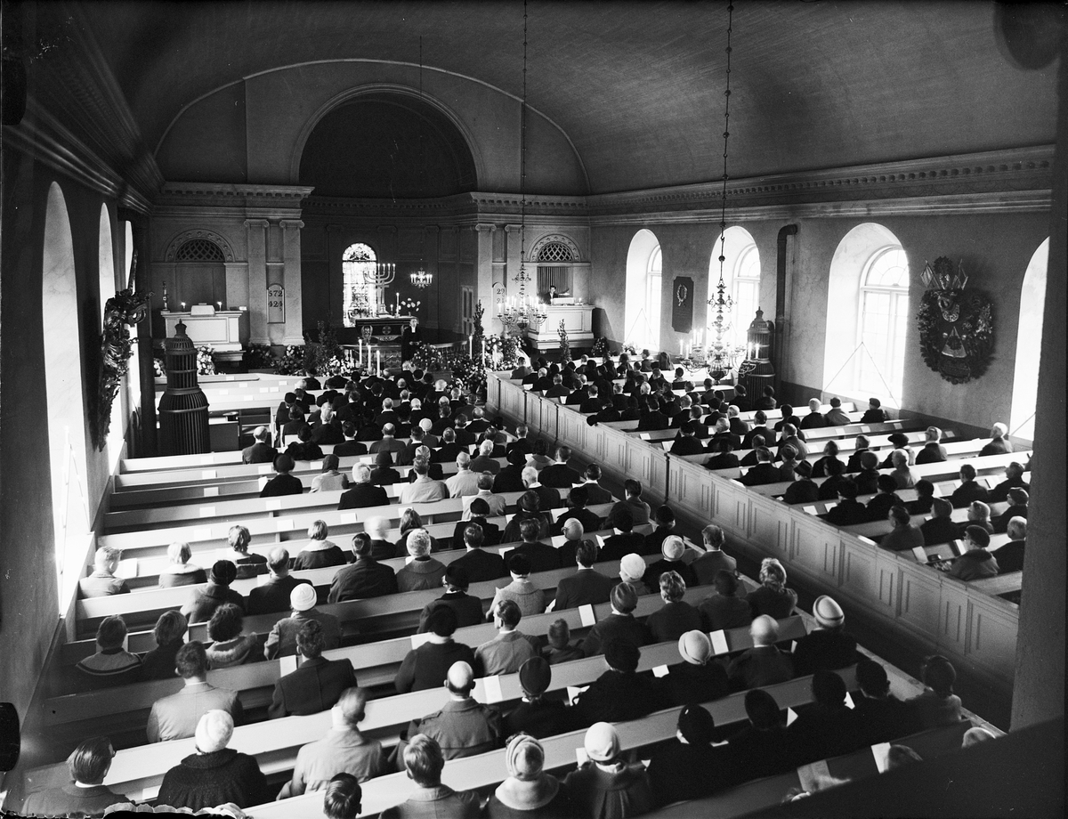 Baron Gustav af Ugglas begravning, Forsmark, Uppland 1960