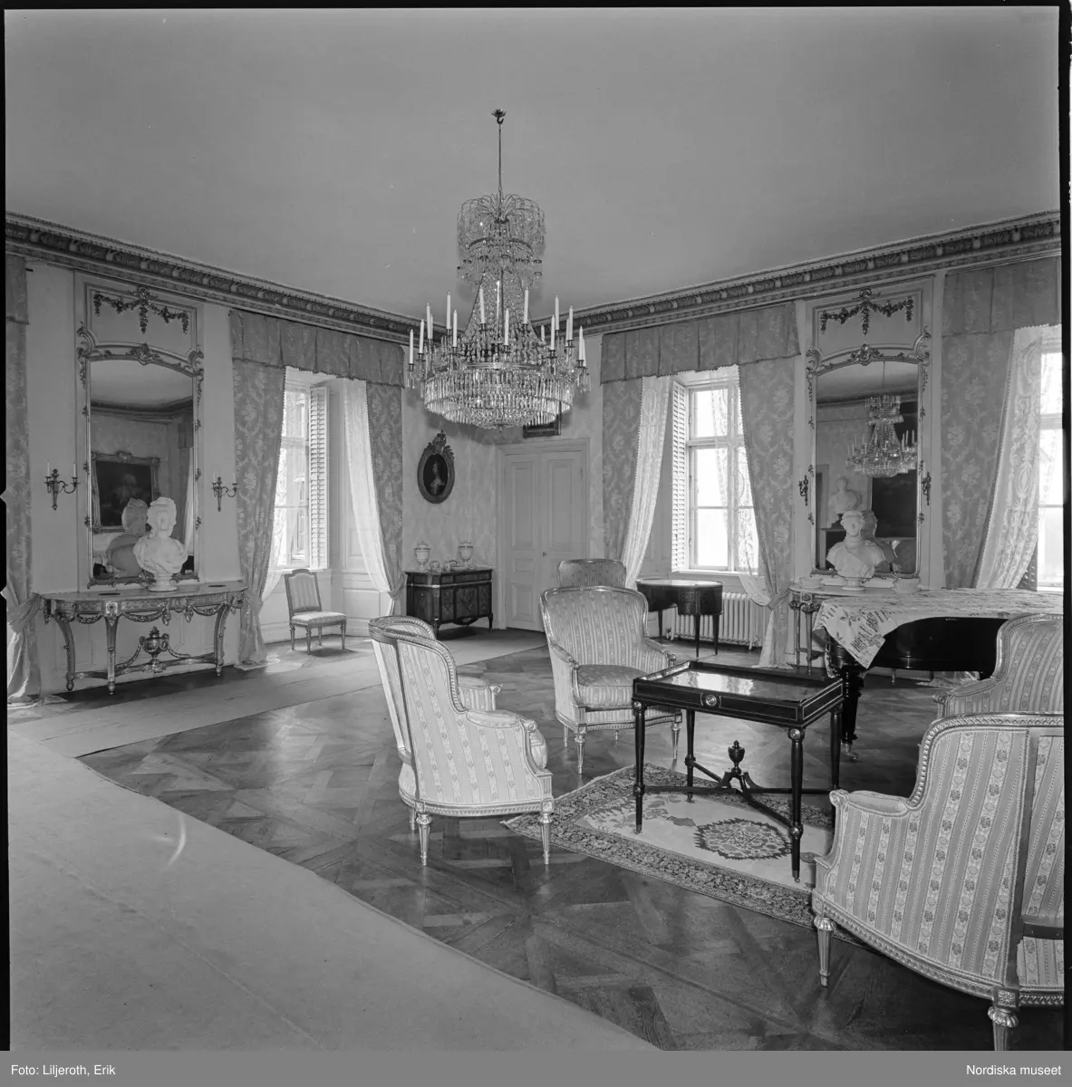 Tyresö slott, interiör, Tyresö socken, Södermanland.