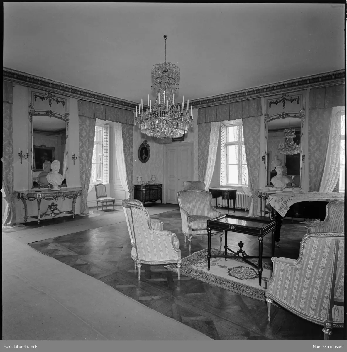 Tyresö slott, interiör, Tyresö socken, Södermanland.
