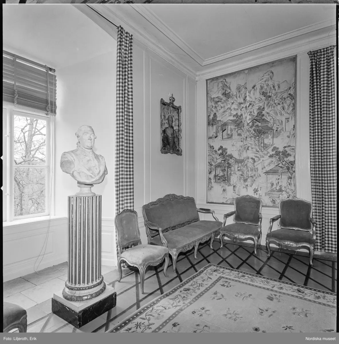 Tyresö slott, interiör, Tyresö socken, Södermanland.