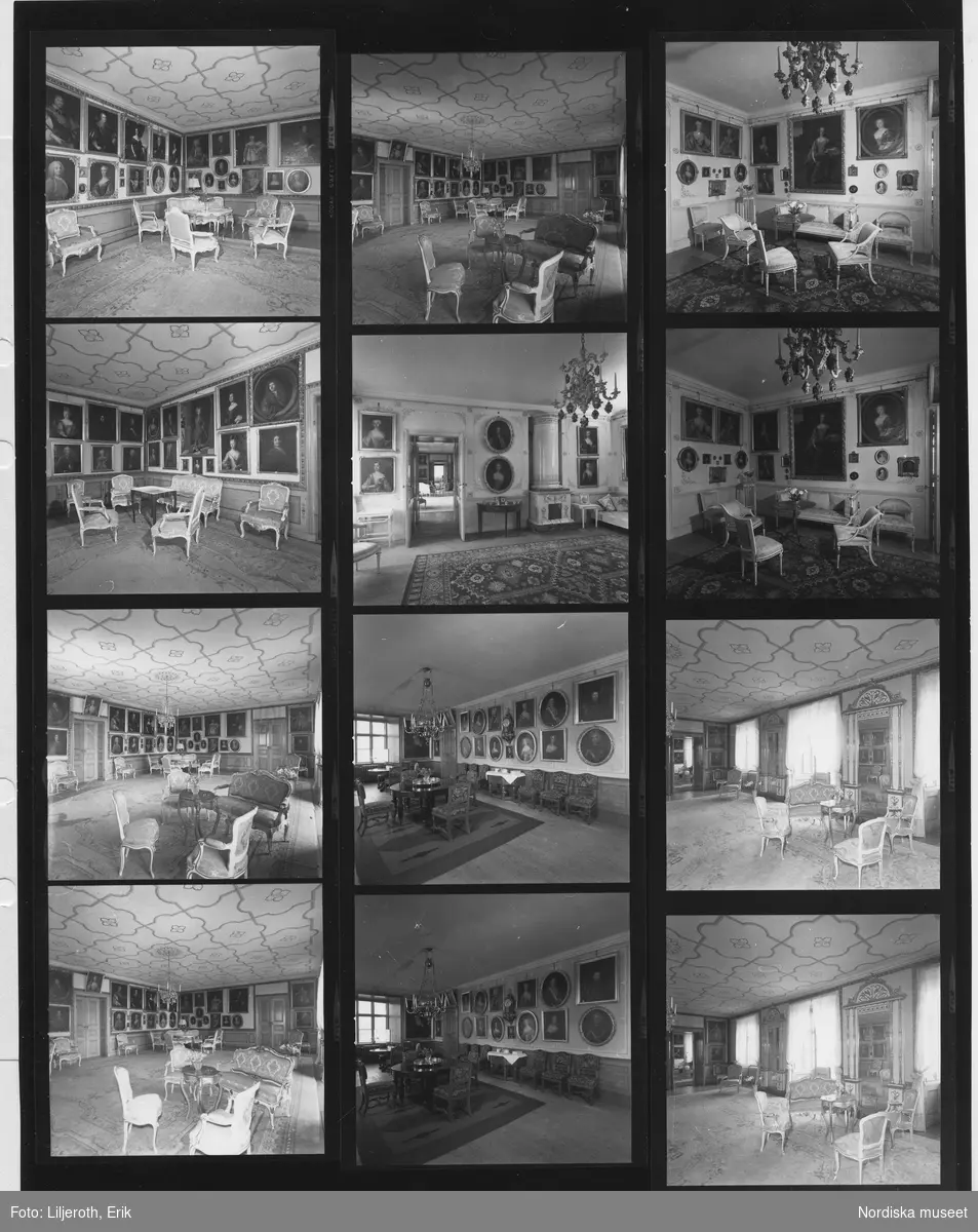 Wibyholm, slott, interiör, Årdala socken, Södermanland.