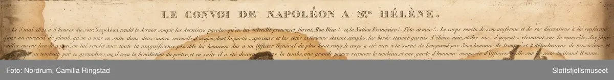 Konvoien til Napoleon mot St. Helena.