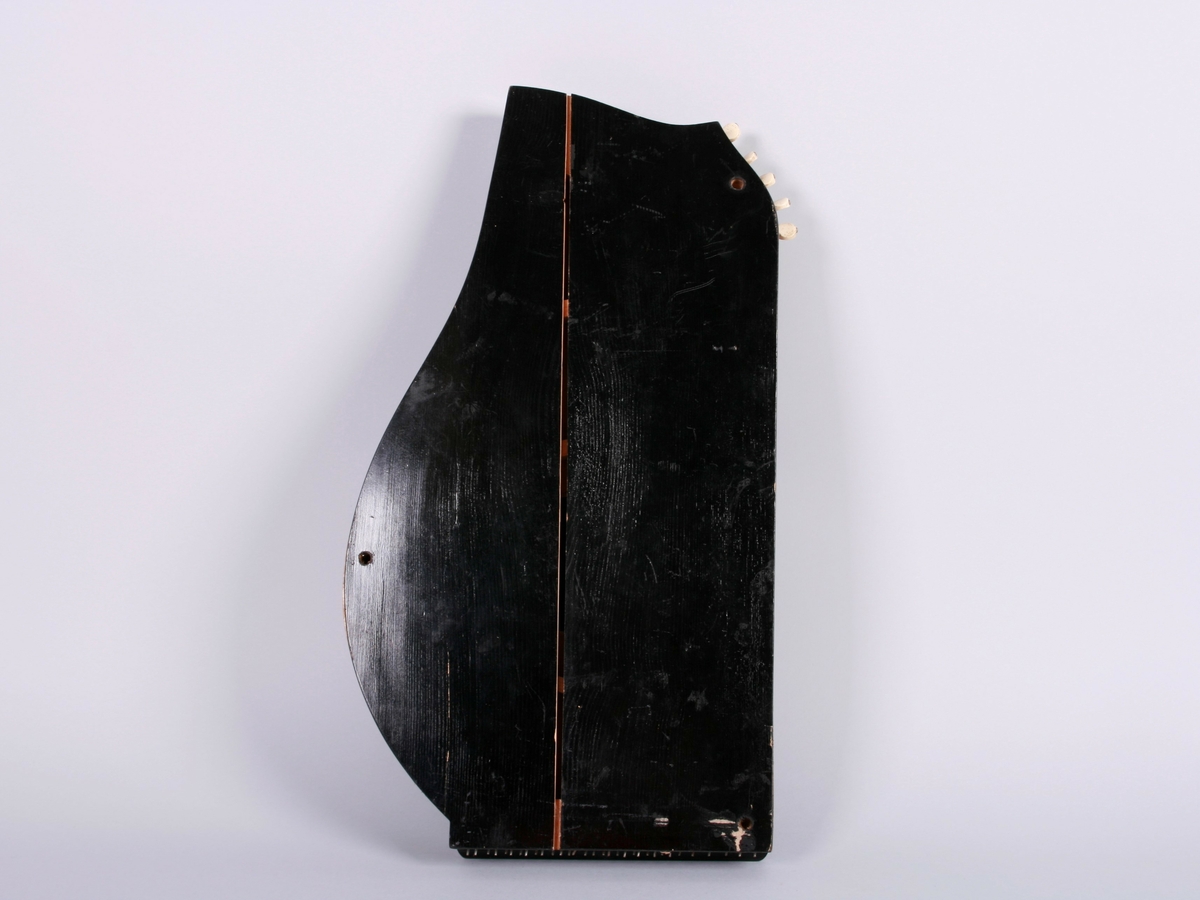 Citer i treverk. Opplegg for strenger, med fester øverst og nederst. Gripebrett på instrumentets venstre side.
Instrumentene kalles også for konsertciter.