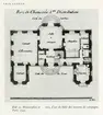 Planritning ur mönsterbok av arkitekten Charles Étienne Briseux, L'art de bâtir des maisons de campagne, 1743. Planen även publicerad i Fataburen 1951.