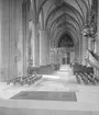 Interiör av Linköpings domkyrka 1931. Vy mot väst.