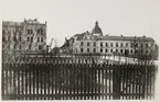 Storbron, Stora hotellet, som vid fotograferingstillfället hette Örebro Hotell, Fenixhuset samt Nikolaikyrkan före renovering.