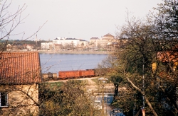 Lasarettet och läroverket sett från Staglaberget, 1964. Växj