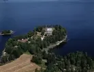 Flygfoto över Sandviks kyrka i Gislaveds kommun, Jönköpings län 66/1976