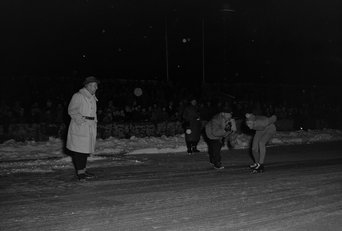 Skøytelandskampen mellom Norge og Sverige på Stadion