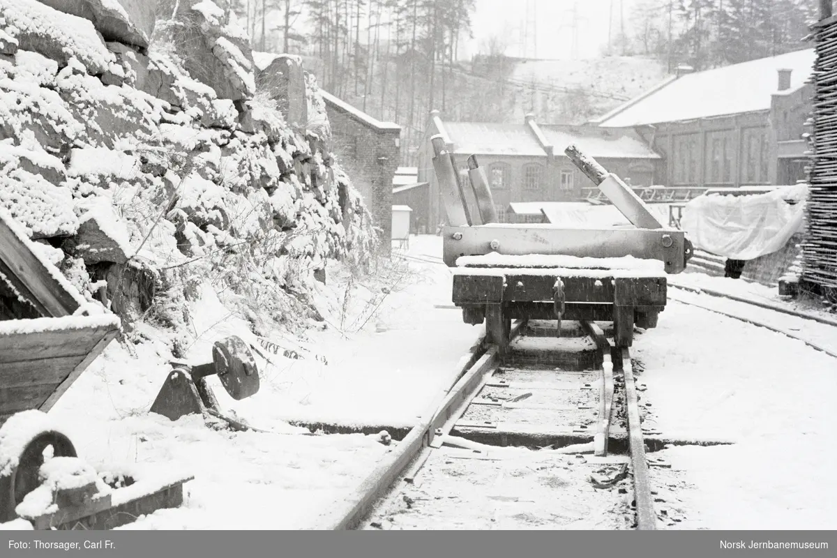 Parti fra industribanen til Tinfos papirfabrikk på Notodden