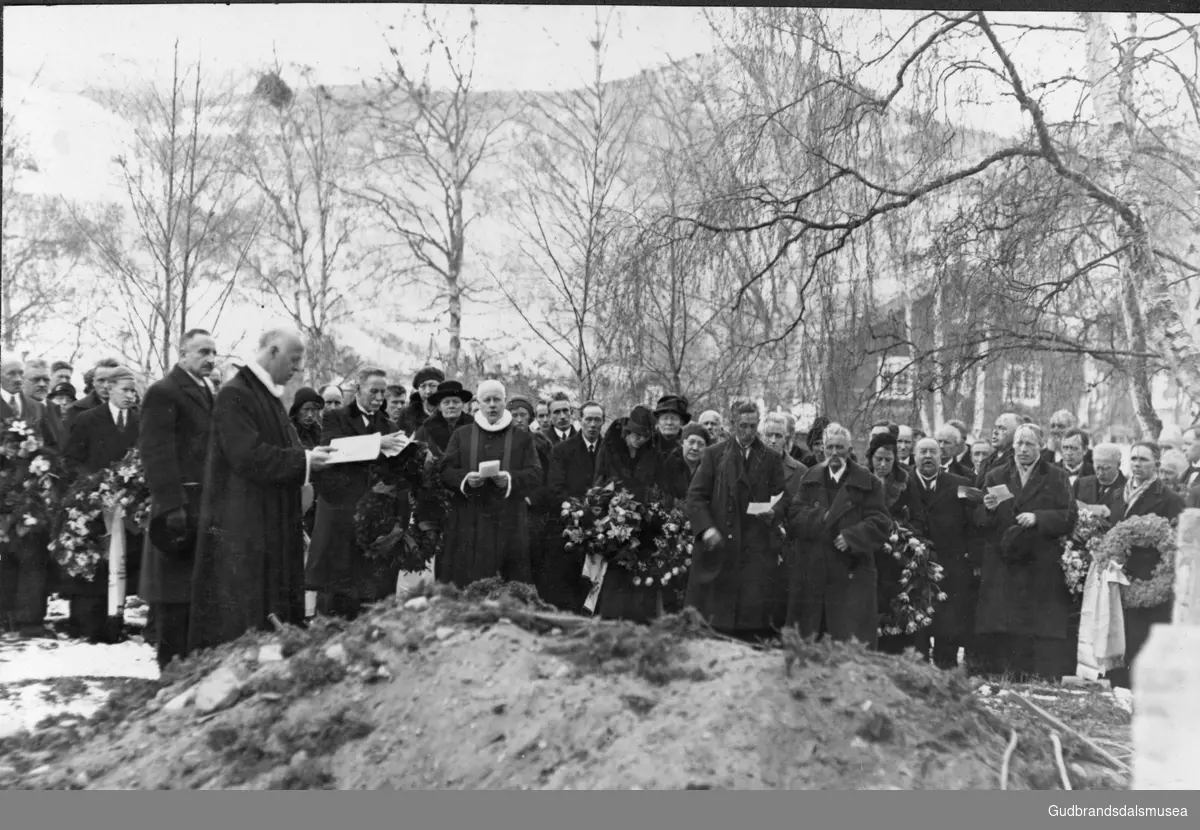 Frå Ivar Kleivens gravferd 1934