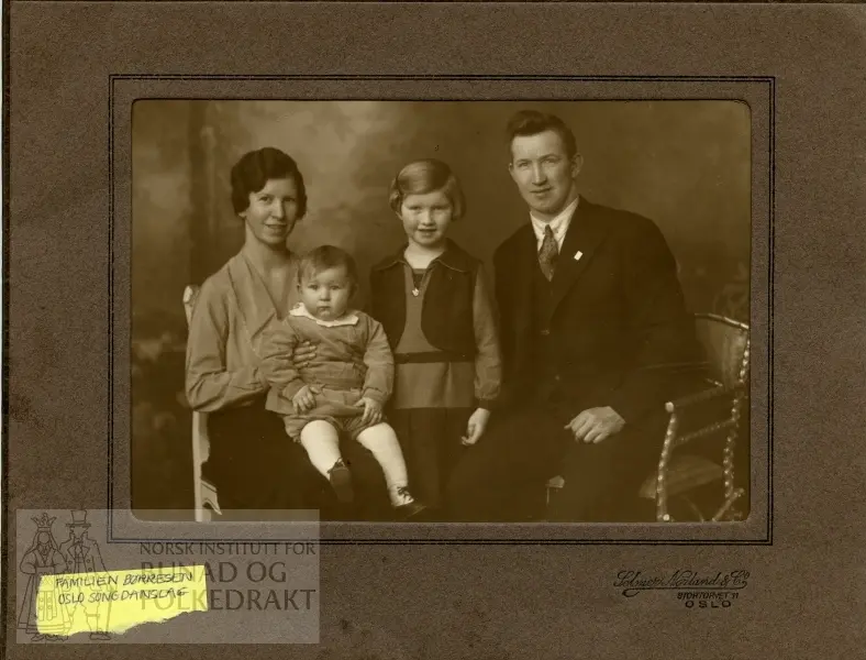 Familie hos fotografen