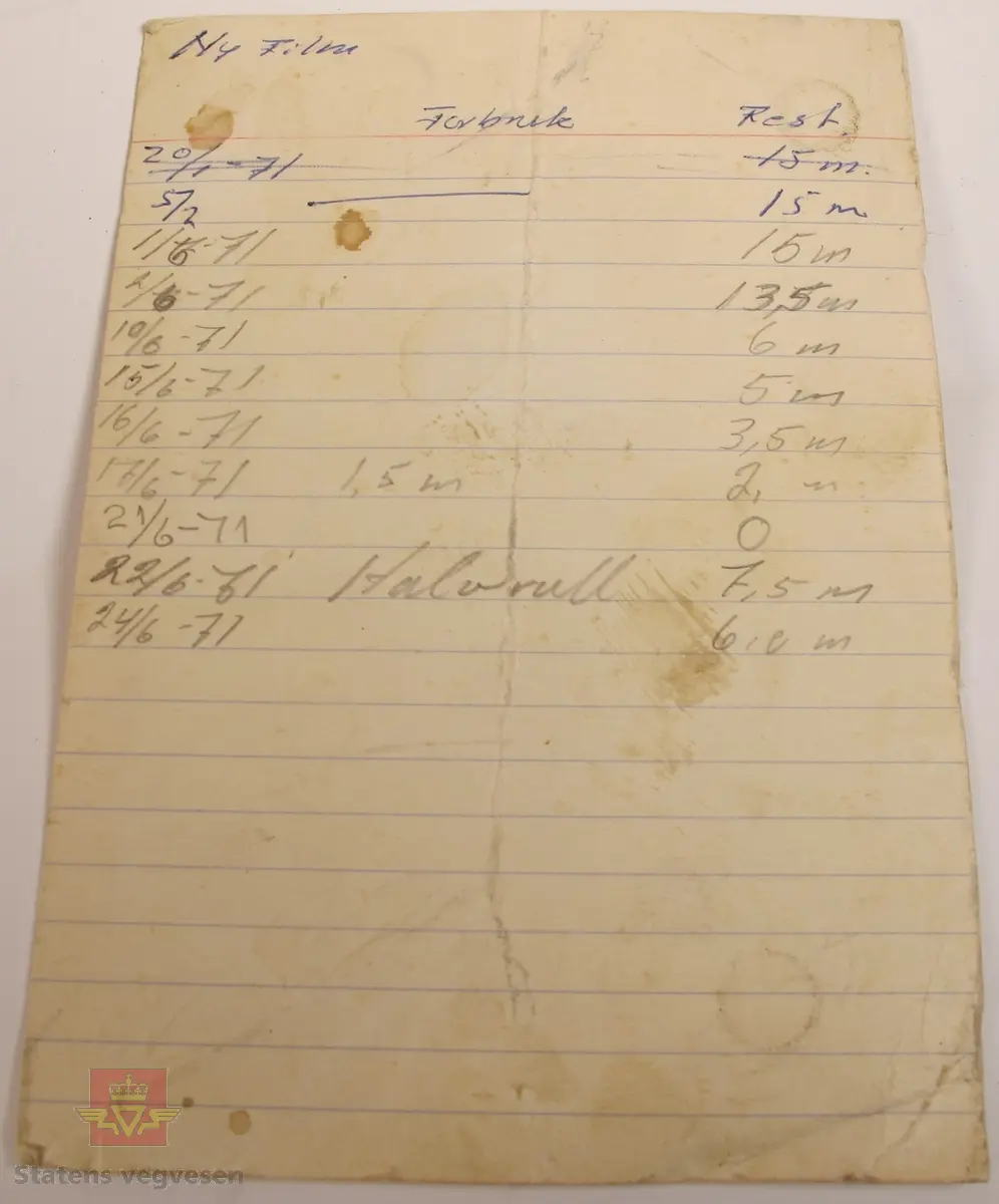 Oscillograf i oppbevaringskasse av treverk, med bærehåntak og låsekasse med nøkkel. Oscillografen er i grålakkert metall med skiltplate som har innskriften MIDWESTERN INSTRUMENTS MOD. 560 SER. 543 DATE 8 - 58 TULSA, OKLA. U. S. A. Den har utgående ledninger som er samlet i en gjennomsiktig gummistrømpe, og i enden sitter det en kobling i plast med 12 tilkoblingspunkter. Klistremerke på toppen med håndskriften Film i kassetten 28/4-64. Oppbevaringskassen er merket med skilt som har innskriften 12 KANALS OSCILLOGRAF KRAFTFORSYNINGENS SIVILFORSVARSNEMD, OSLO. Inni oppbevaringskassen ligger et papirark med håndskrift der det er skrevet ned når det er satt i ny film, og hvor mye film som er benyttet ved bruk, og hvor mange meter som gjenstår.
