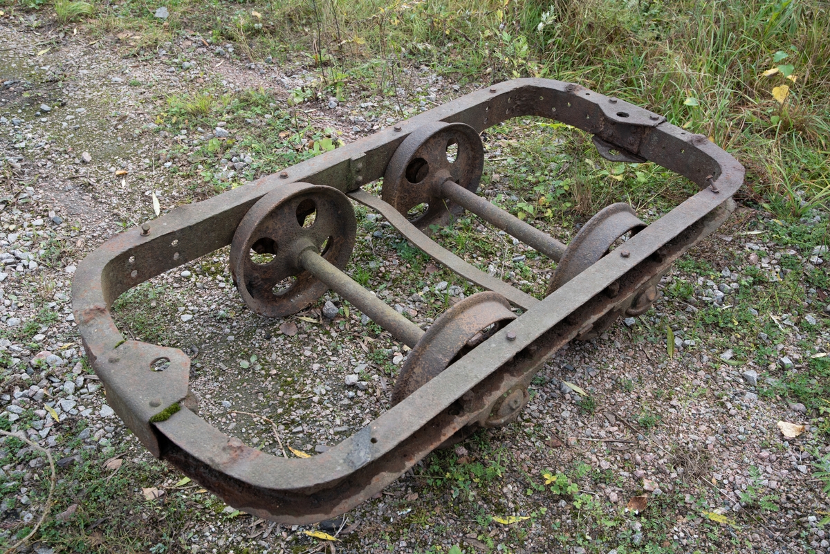 Vagnsunderrede för tippvagn, decauville.