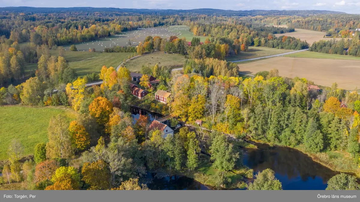 Drönar bilder över Järle kvarn