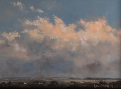 Røde skyer [Maleri]