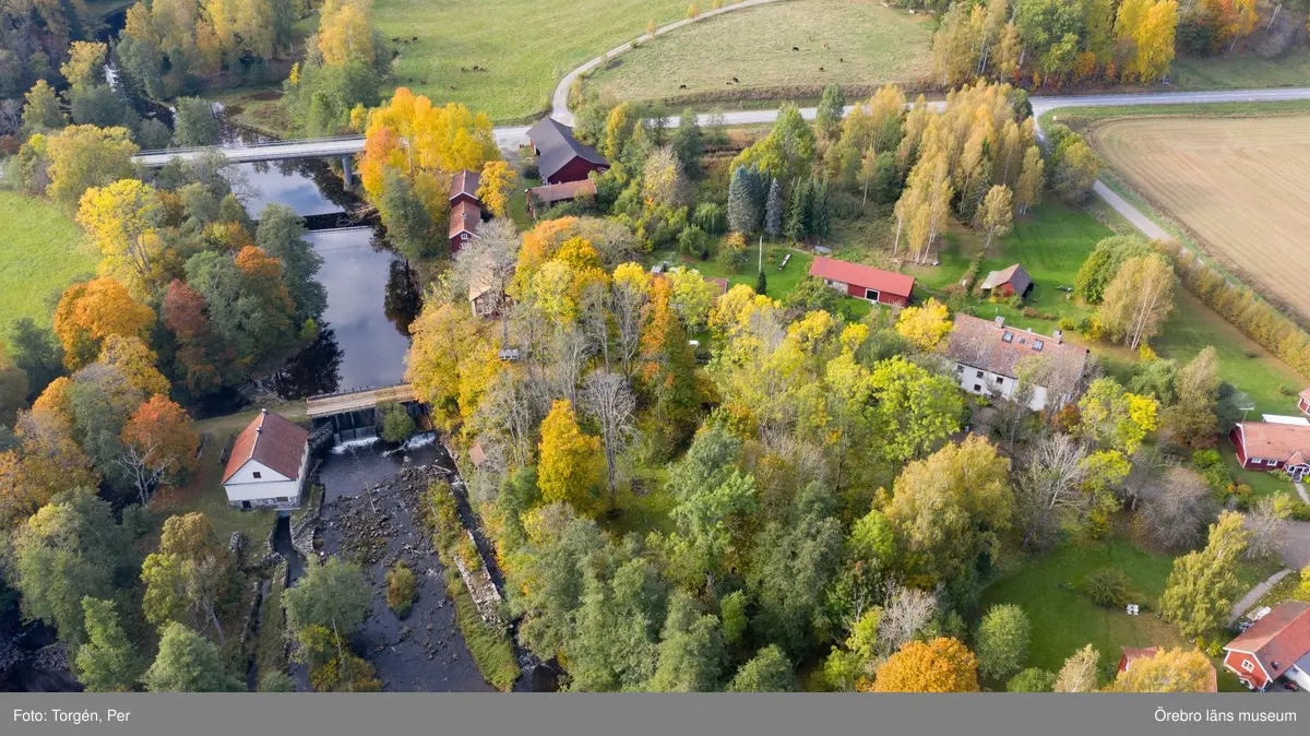 Drönar bilder över Järle kvarn
